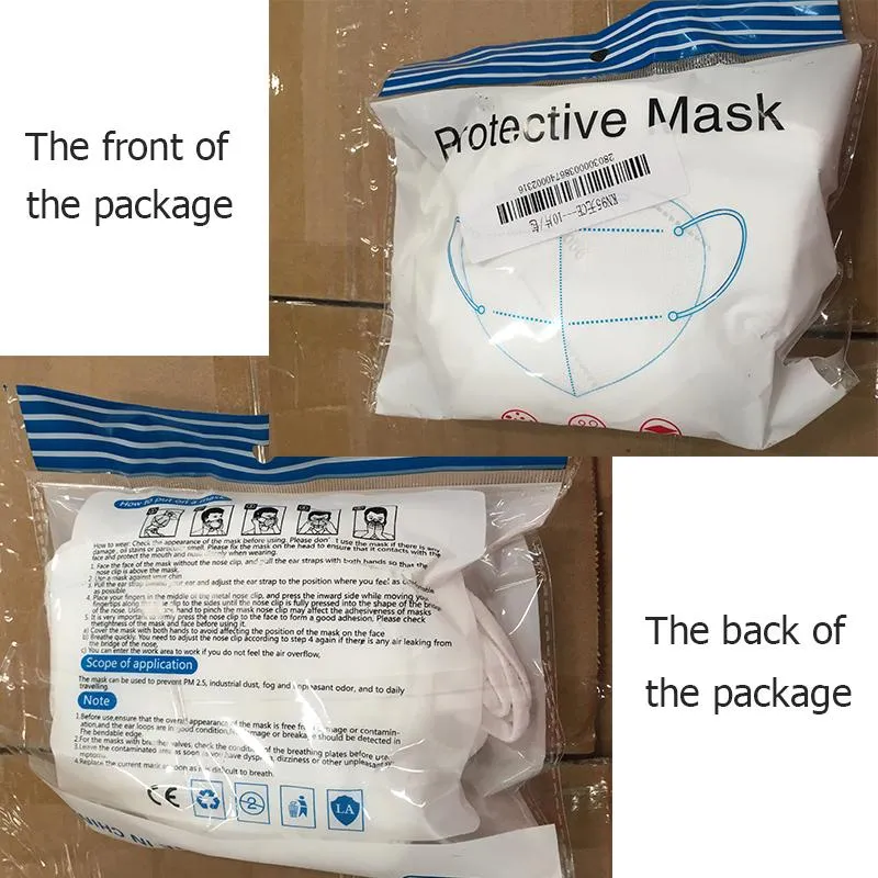 10 pcs KN95 Dustproof Anti-fog And Breathable Face Masks 95% Filtration Mouth Masks 3-Layer Mouth Muffle Cover Fast Shipping