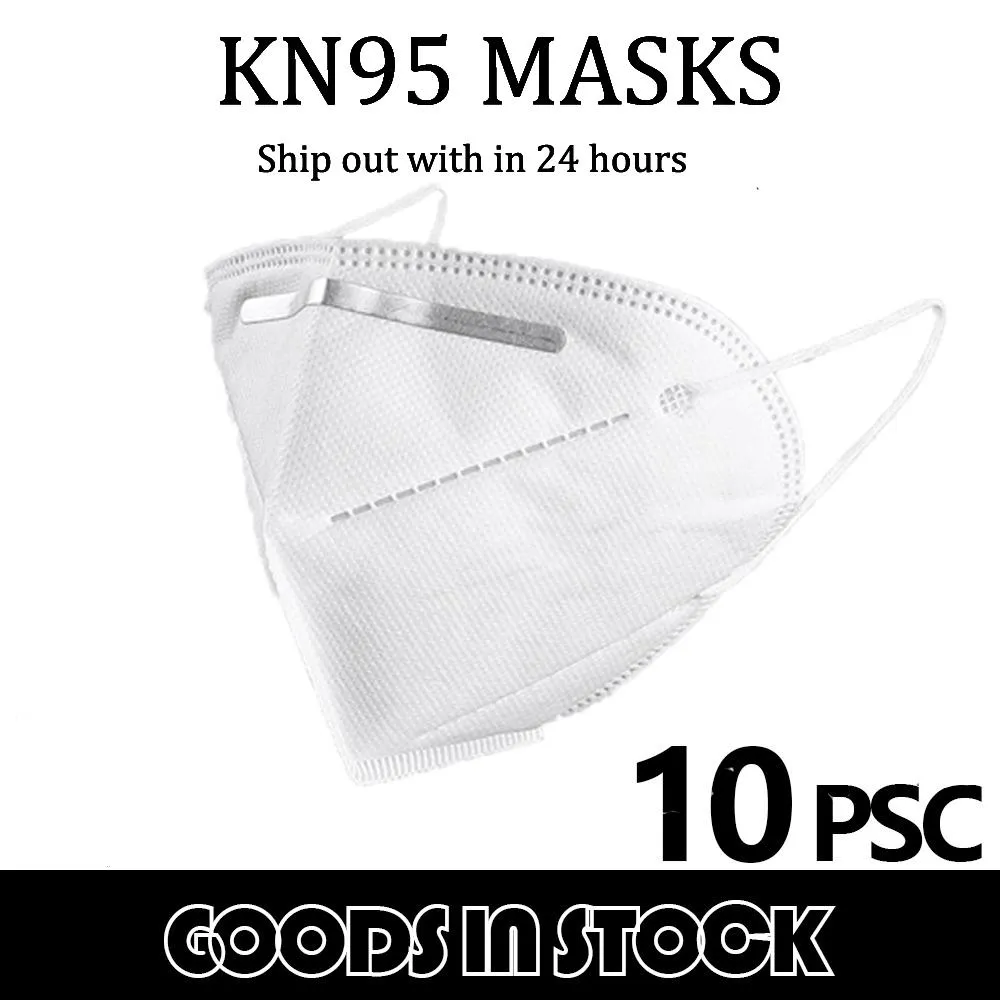 10 pcs/bag KN95 Dustproof Anti-fog And Breathable Face Masks 95% Filtration Mouth Masks 4-Layer Mouth Muffle Fast Shipping