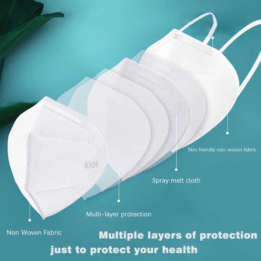 10 pcs/bag KN95 Dustproof Anti-fog And Breathable Face Masks 95% Filtration Mouth Masks 4-Layer Mouth Muffle Fast Shipping