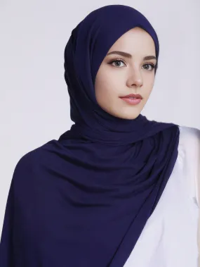 1pc Soft Solid Color Hijab With Silky & Texture, Arab Style Knitted Headscarf