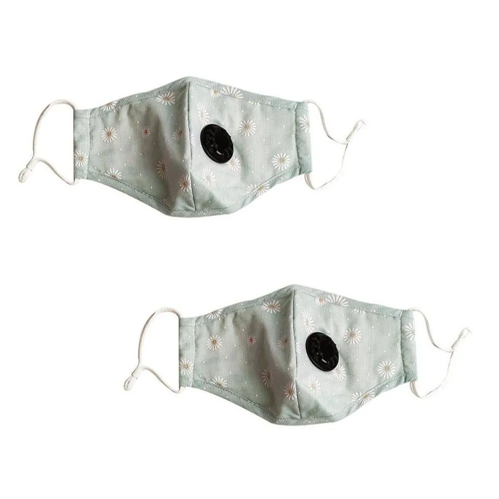 2-Pack: Multilayer Non-Medical Reusable Face Mask with Filter