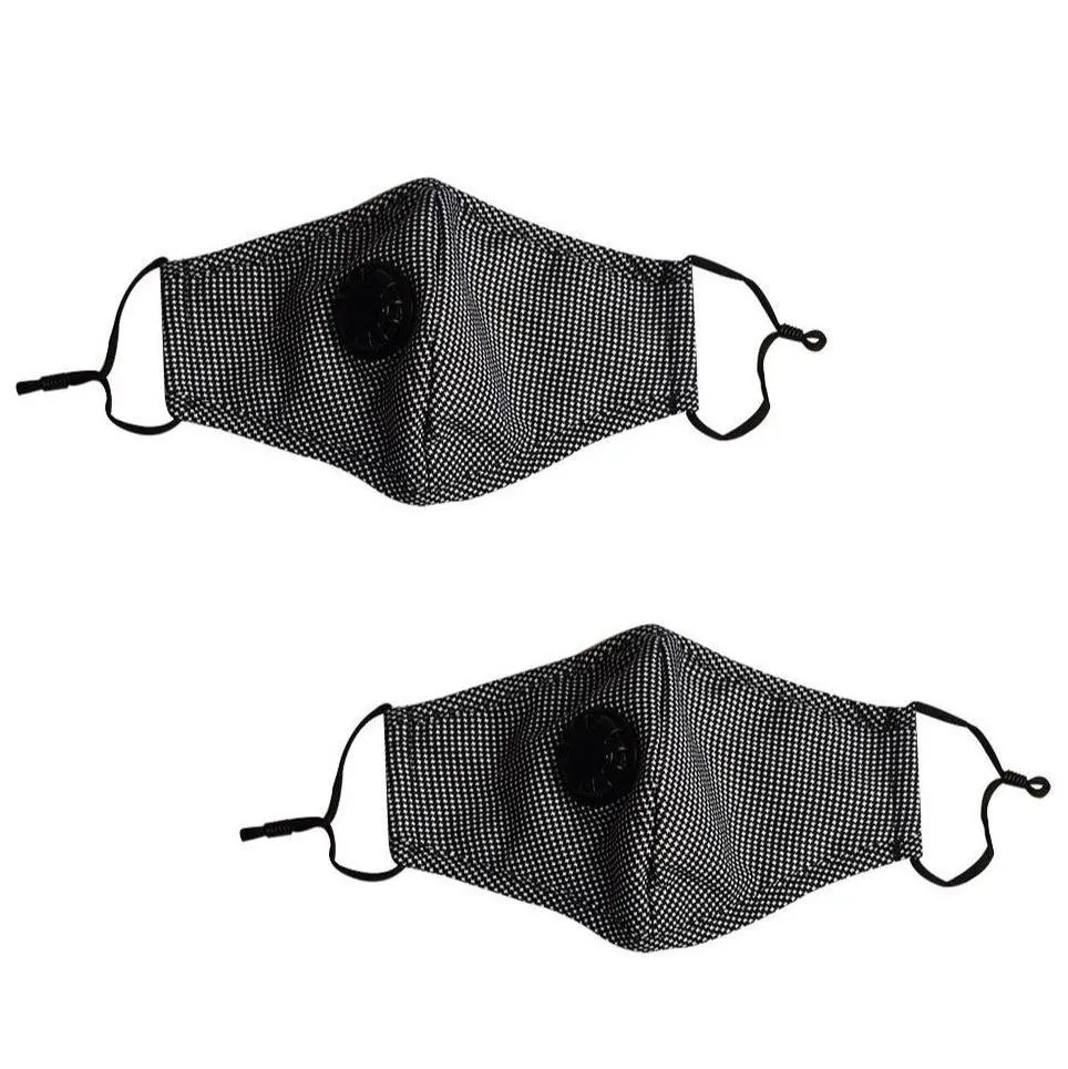 2-Pack: Multilayer Non-Medical Reusable Face Mask with Filter