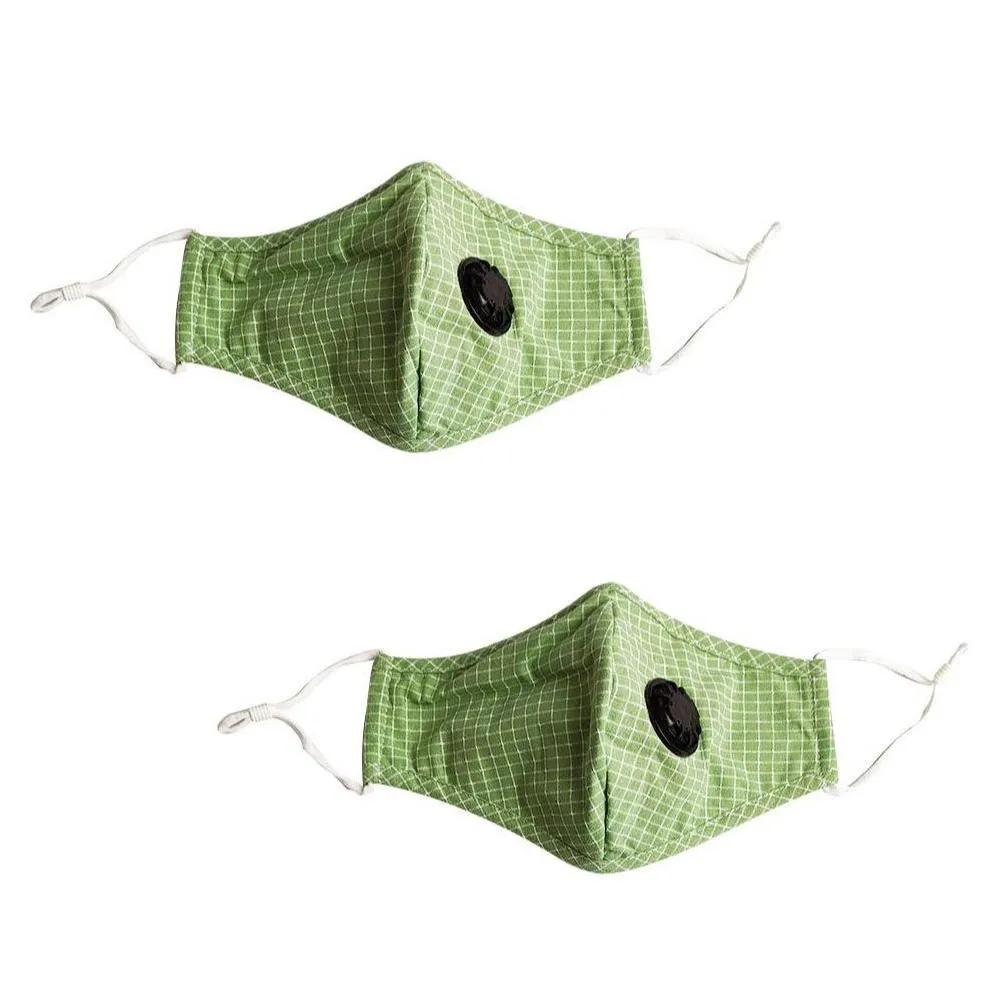 2-Pack: Multilayer Non-Medical Reusable Face Mask with Filter