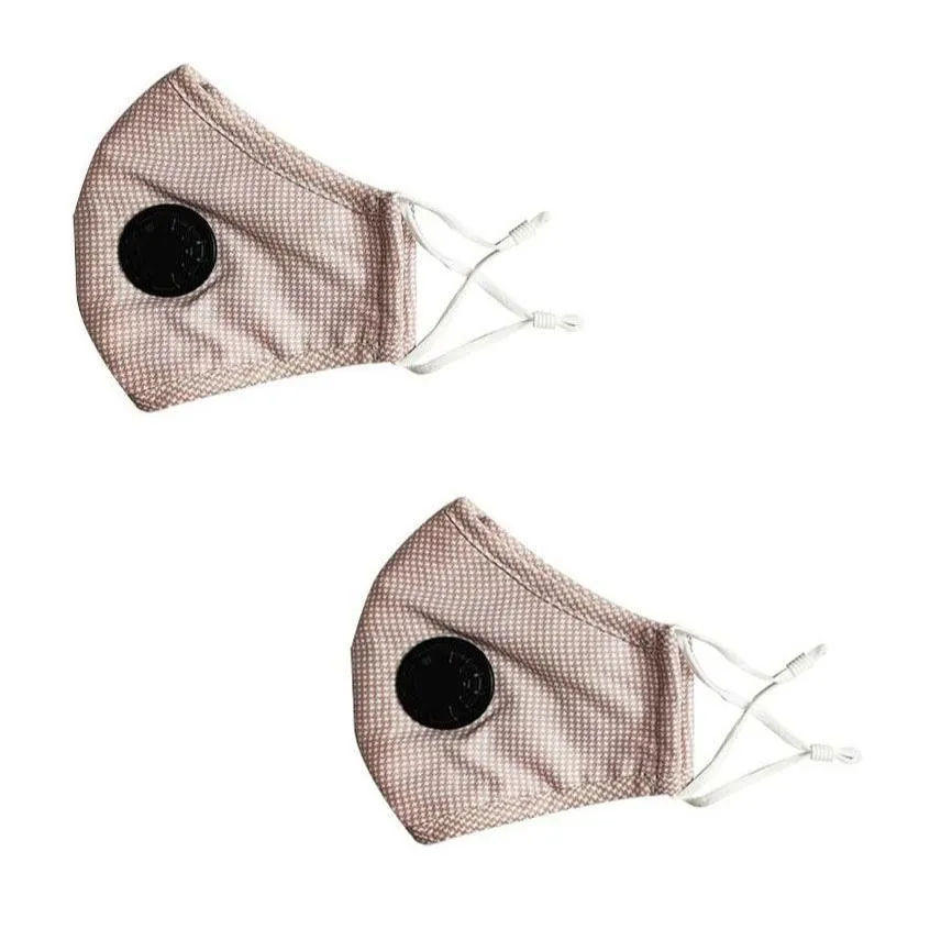 2-Pack: Multilayer Non-Medical Reusable Face Mask with Filter