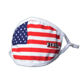 2-Ply USA Flag Reusable Non-Medical Breathable & adjustable Ear Loops Face Masks (5-Pcs Pack)