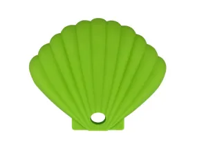 3pcs light green Shell shape silicone mask storage box, dustproof and waterproof for repeated use AZ17427