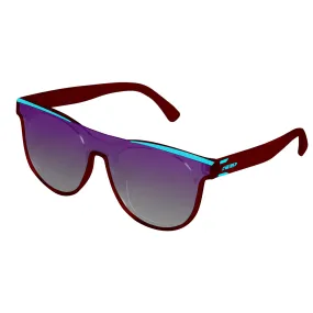 509 F02009900-000-101 Womens Esses Polarized Sunglasses Fusion 5 Lens TR90 Frames Maroon