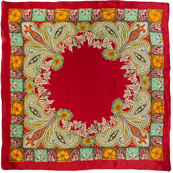 Annapurna Charmeuse Wild Rag in Red