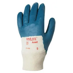 Ansell HyLite Palm Coated Gloves, 9, Blue, 47-400-9