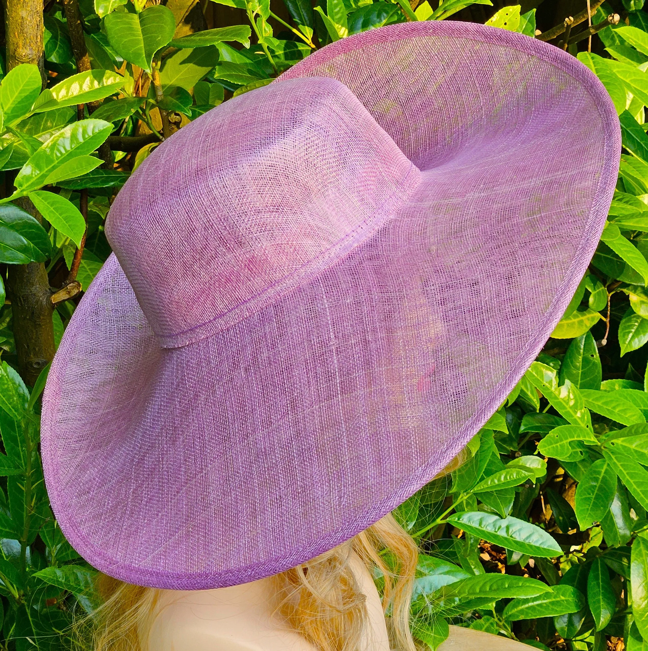 Ascot Hat with Wide Brim - Large Wedding Hats Pink - Ladies Racing Hats - Church Hats for Women