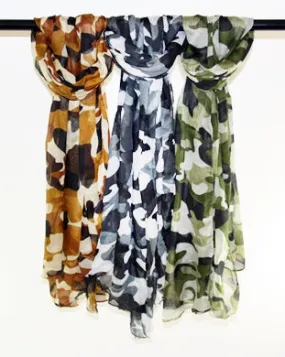 Assorted Camouflage Scarves