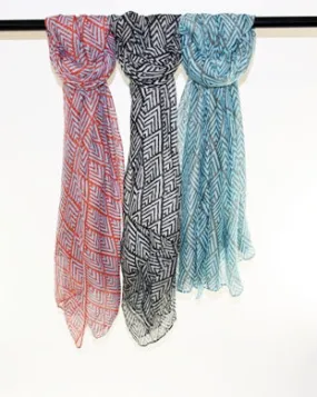 Assorted Diamond V Scarves