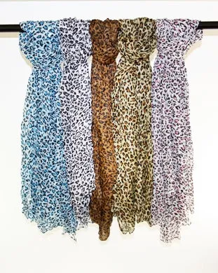 Assorted Leopard Scarves