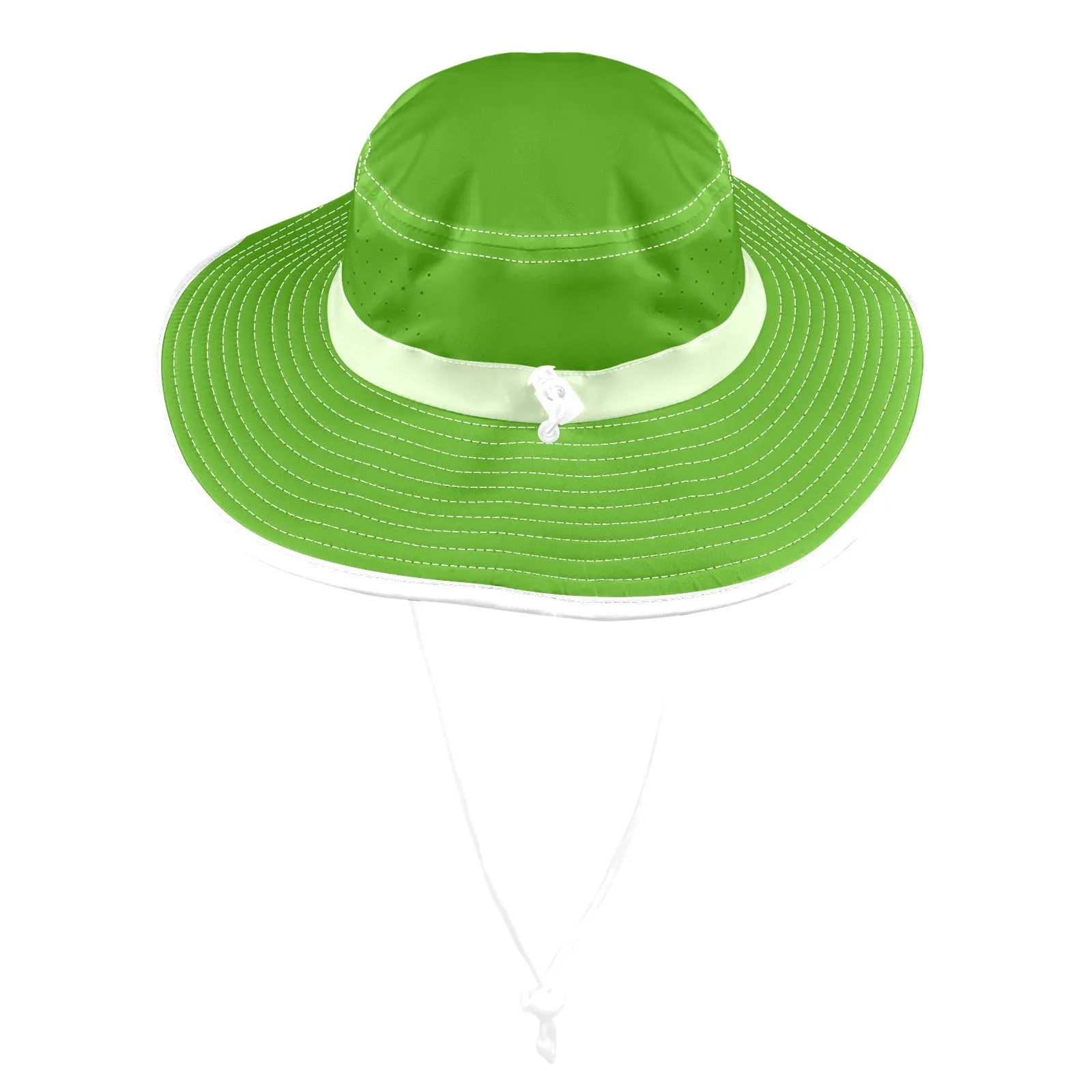 avocado spread solid print Wide Brim Bucket Hat