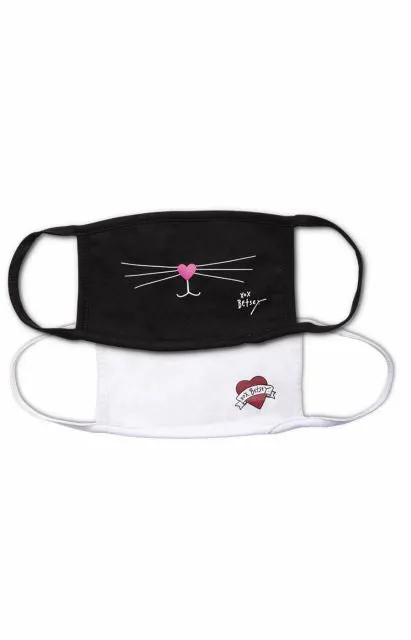 Betsey Fashion Mini Mask Set  by KOI / Betsey's Kitty & Heart