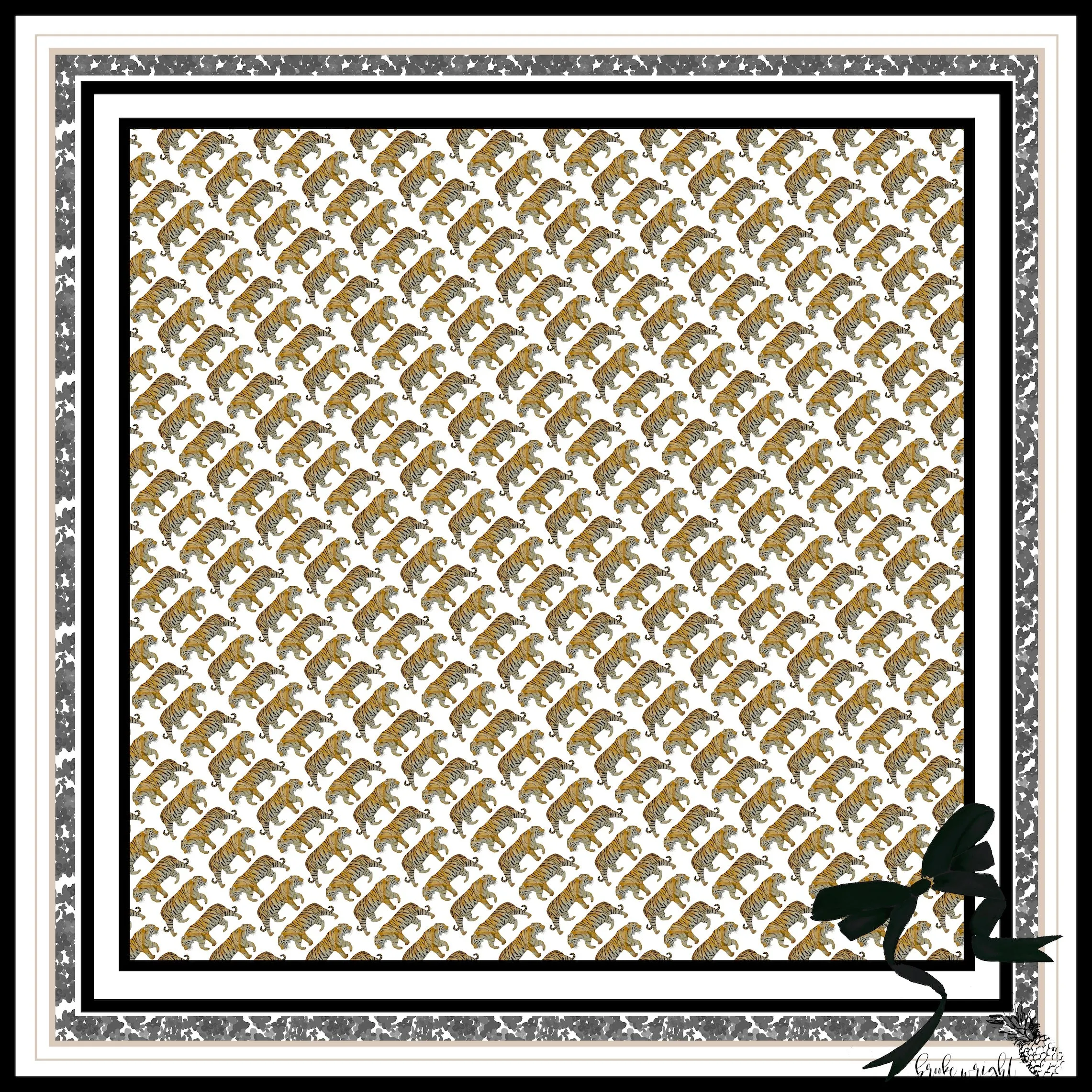 Black & Tan Tiger Scarf