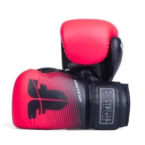 Boxing gloves Fighter Training PU - black/pink, FBG-TRP-003