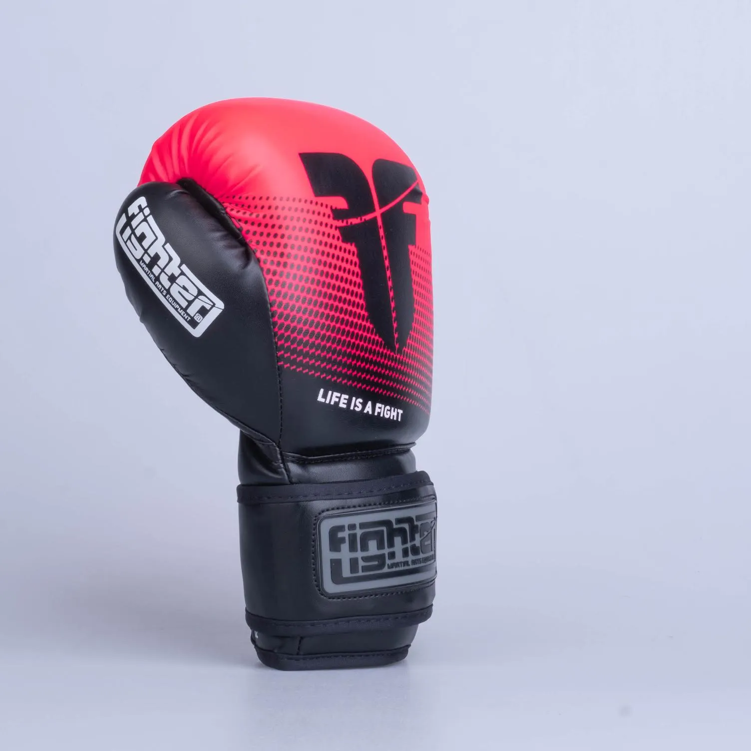 Boxing gloves Fighter Training PU - black/pink, FBG-TRP-003