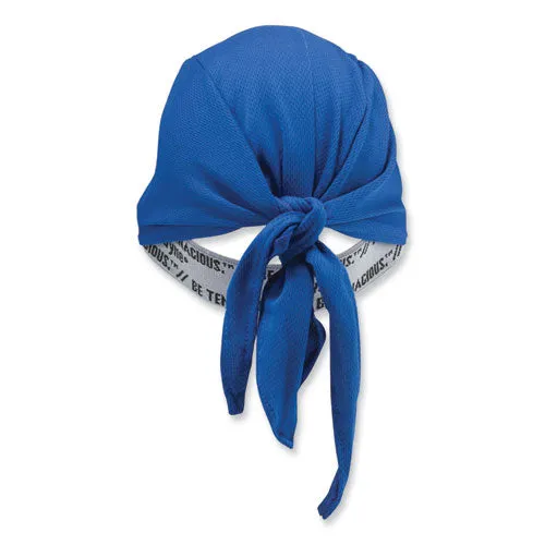 Chill-its 6615 High-perform Bandana Doo Rag With Terry Cloth Sweatband, One Size Fits Most, Blue, Ships In 1-3 Business Days