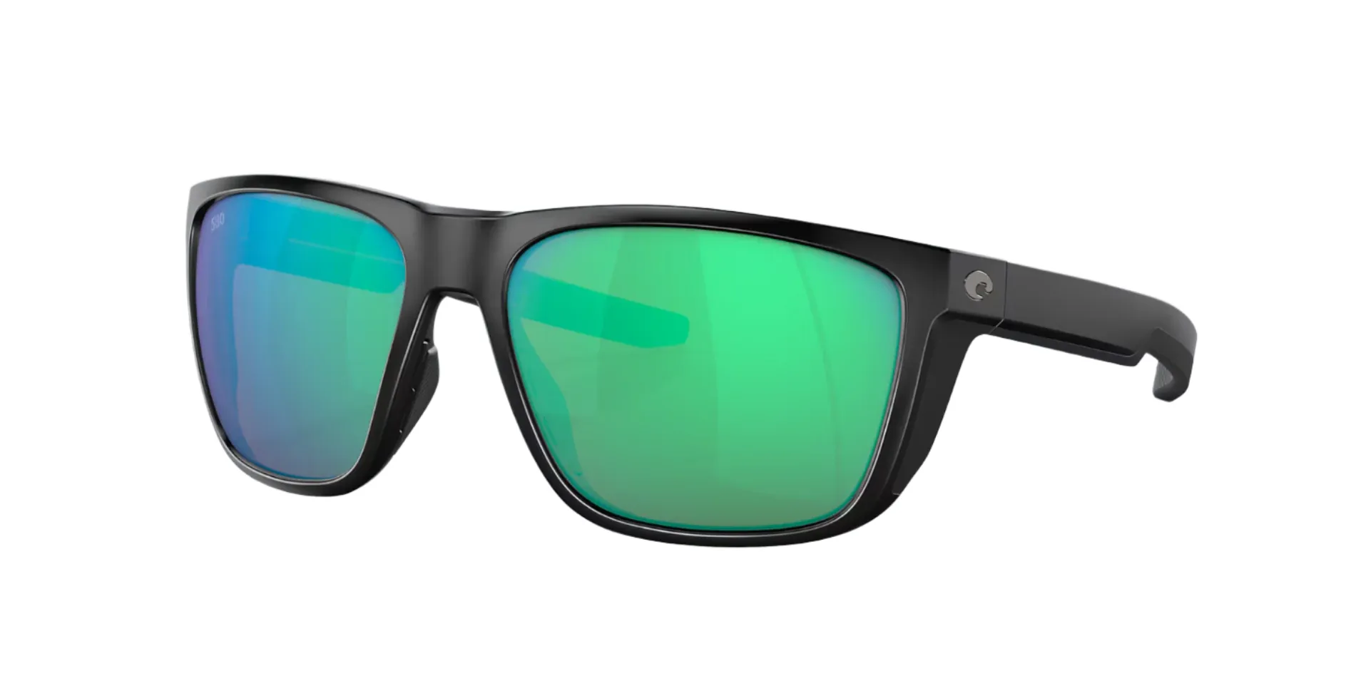 Costa Del Mar Ferg Matte Black Frames - Green Mirror Lens - Polarized Sunglasses