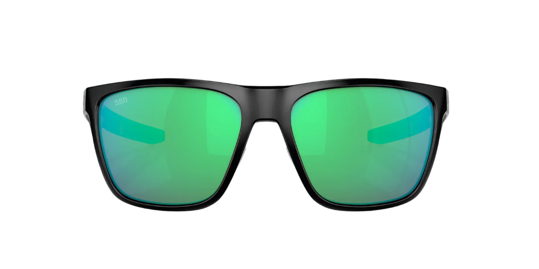 Costa Del Mar Ferg Matte Black Frames - Green Mirror Lens - Polarized Sunglasses