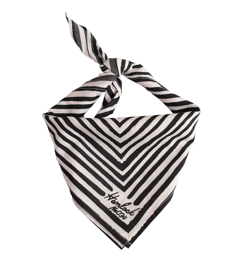 Cotton Bandana - Black & White