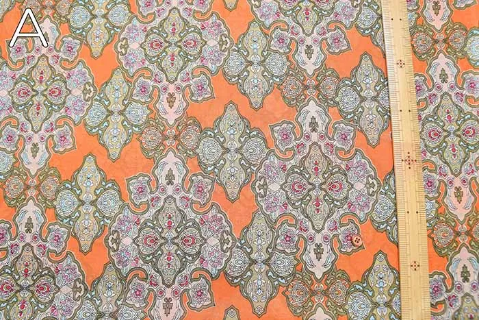 Cotton Voile Printed Fabric - Ethnic