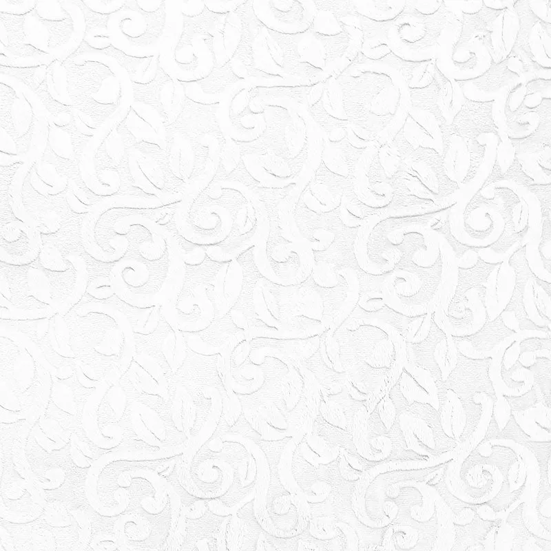 Cuddle® Embossed - Vine White Minky Yardage