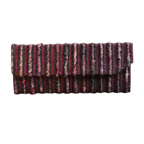 Donna Del Lago Foldable Glasses Case - Purple Stripe