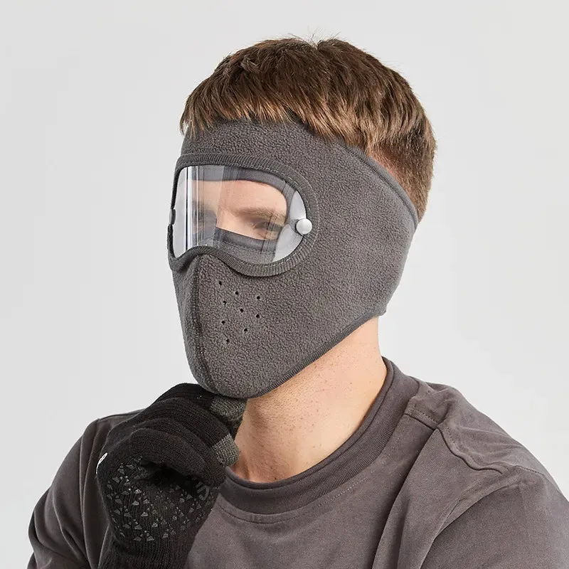 Dust-proof Cycling Bike Full Face Mask Windproof Winter Warmer Scarf Bicycle Snowboard Ski Masks with Anti-UV glasses Men Women