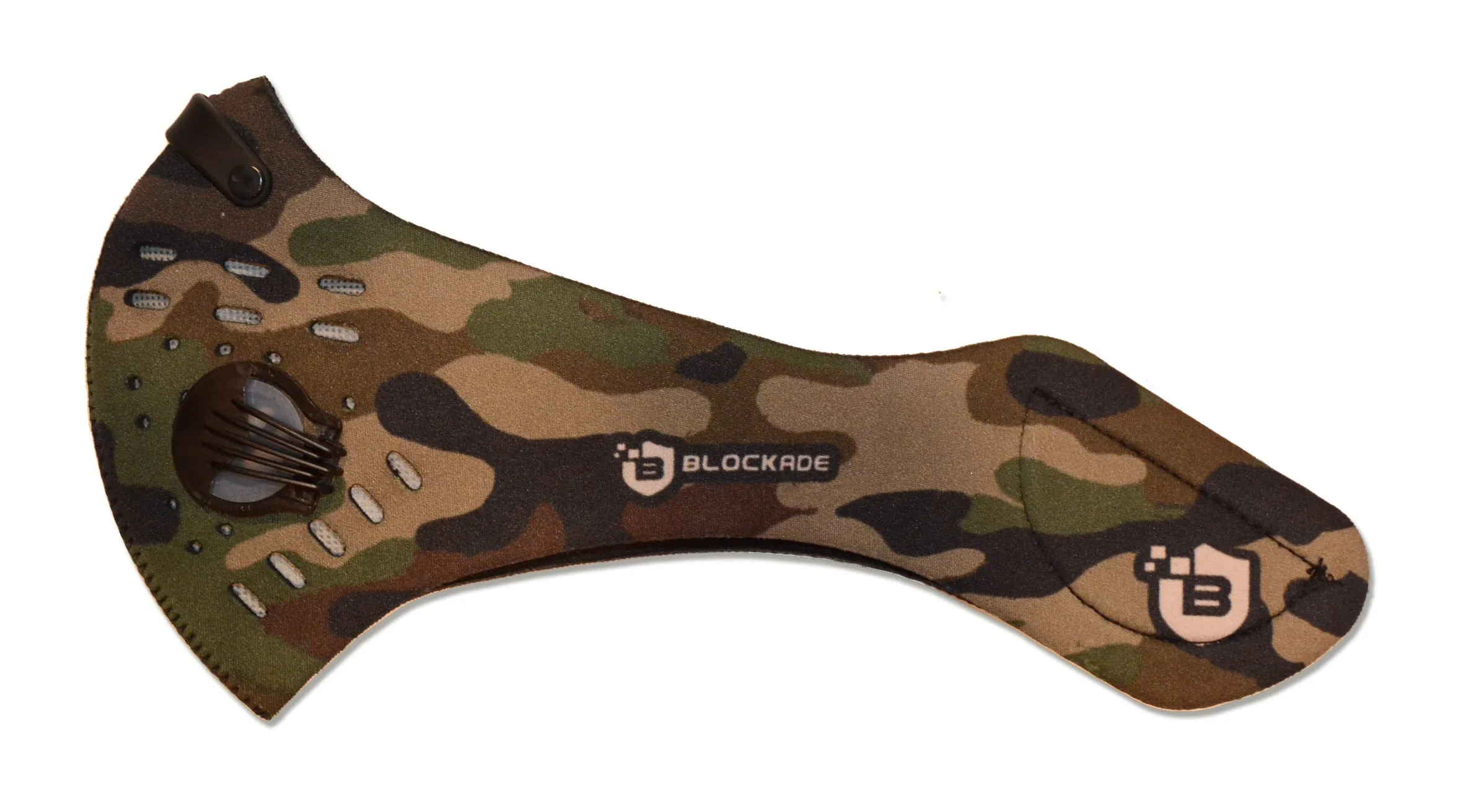 Face Mask with removable filter and exhale valves Black - Camo -  Desert Camo