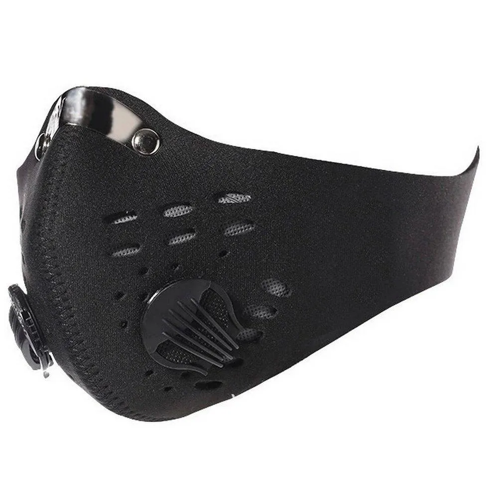 Face Mask with removable filter and exhale valves Black - Camo -  Desert Camo