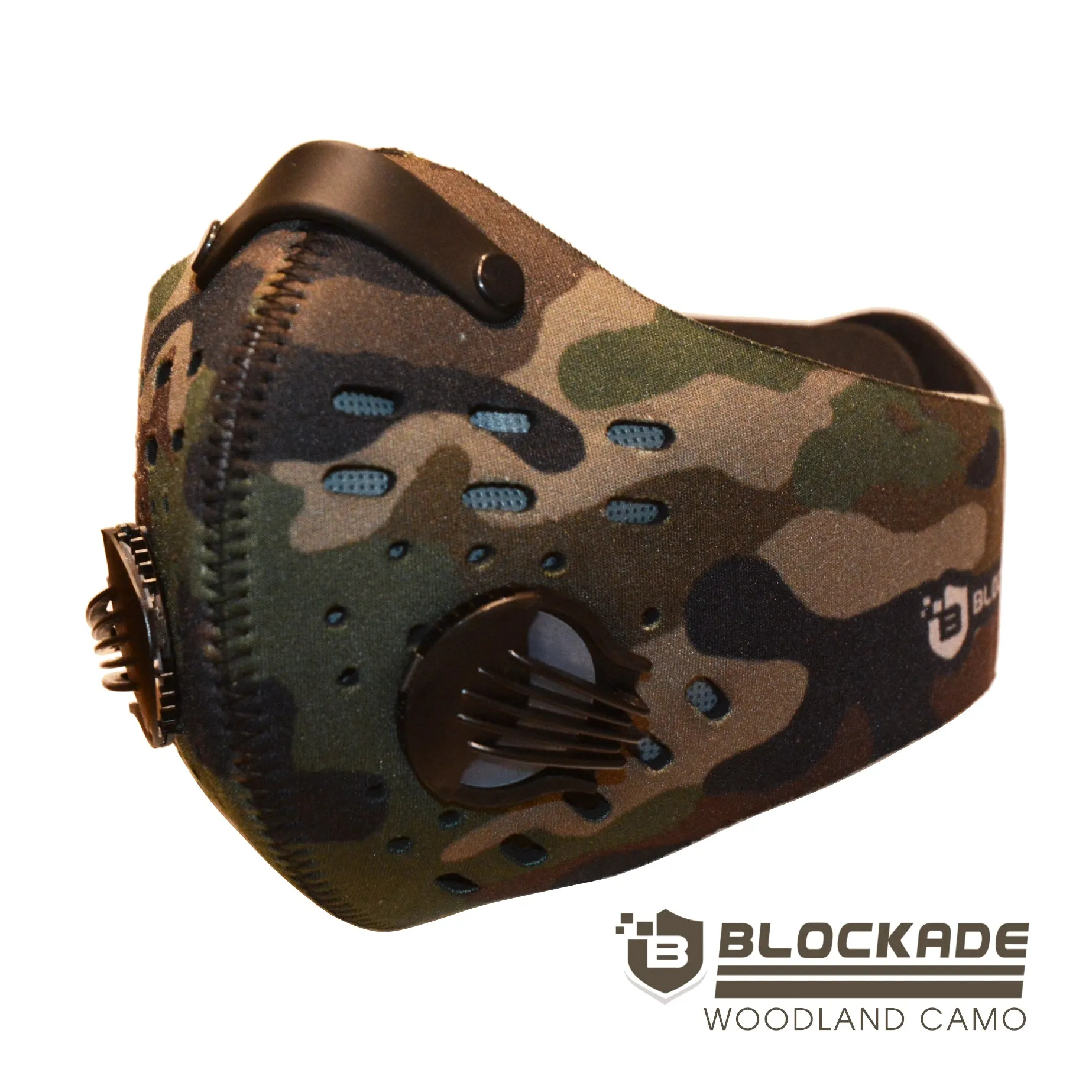 Face Mask with removable filter and exhale valves Black - Camo -  Desert Camo