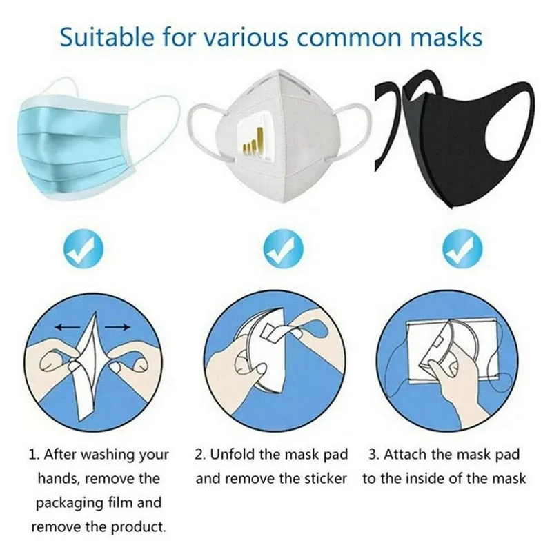 Face Masks Replacement Filtering Pad Breathable Mask