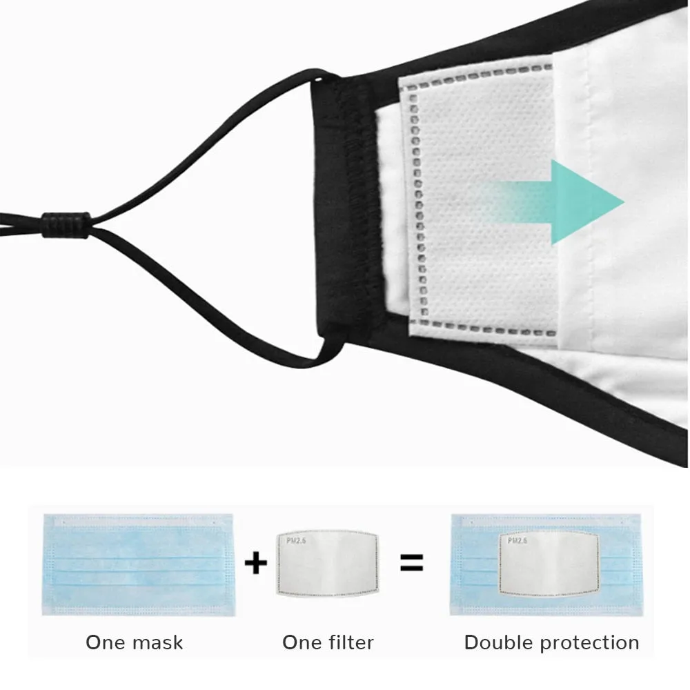 Face Masks Replacement Filtering Pad Breathable Mask