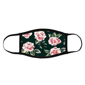 Face Masks Reusable Washable Set Of 2 -Black_floral