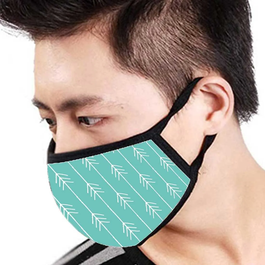 Face Masks Reusable Washable Set Of 2 -Teal_arrows