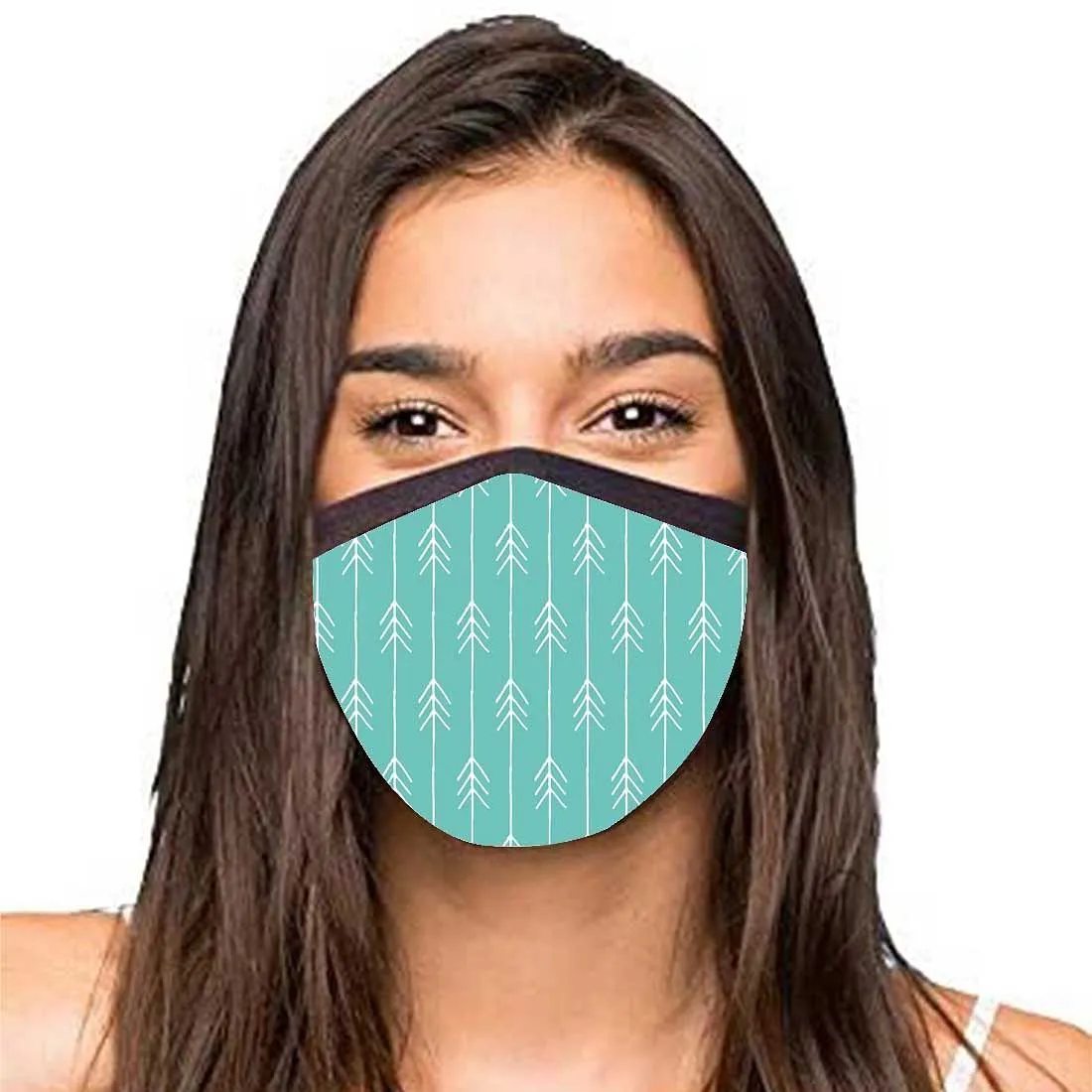 Face Masks Reusable Washable Set Of 2 -Teal_arrows