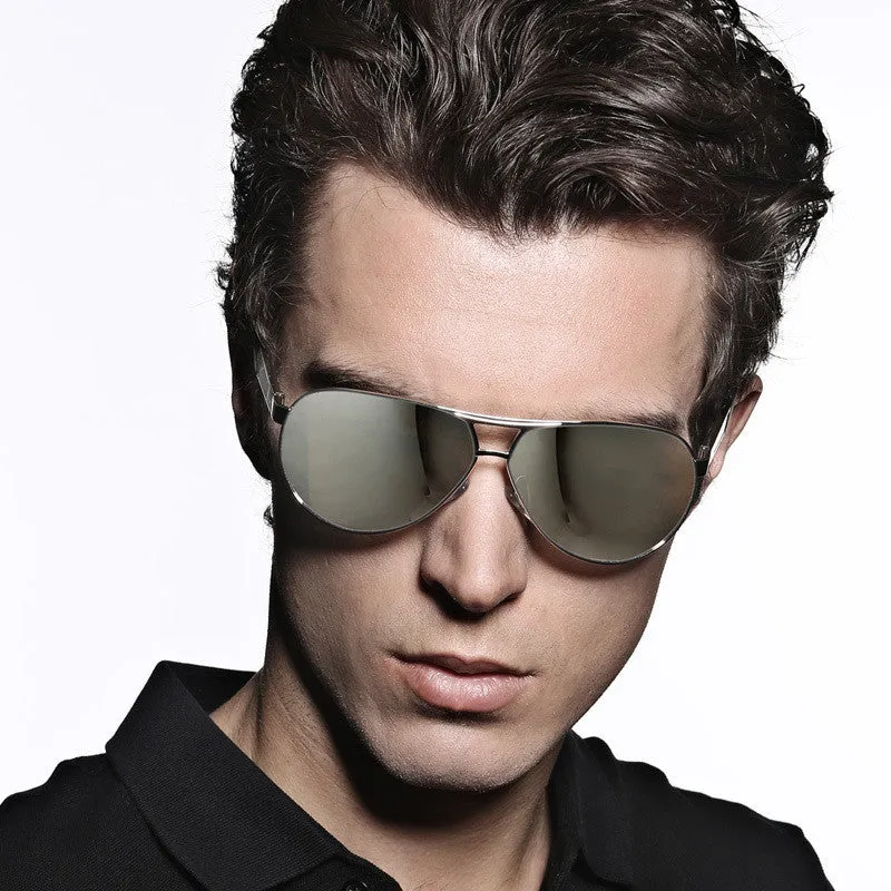 Hot Fashion Men's UV400 Polarized coating Sunglasses men Driving Mirrors oculos Eyewear Sun Glasses for Man with Case Box