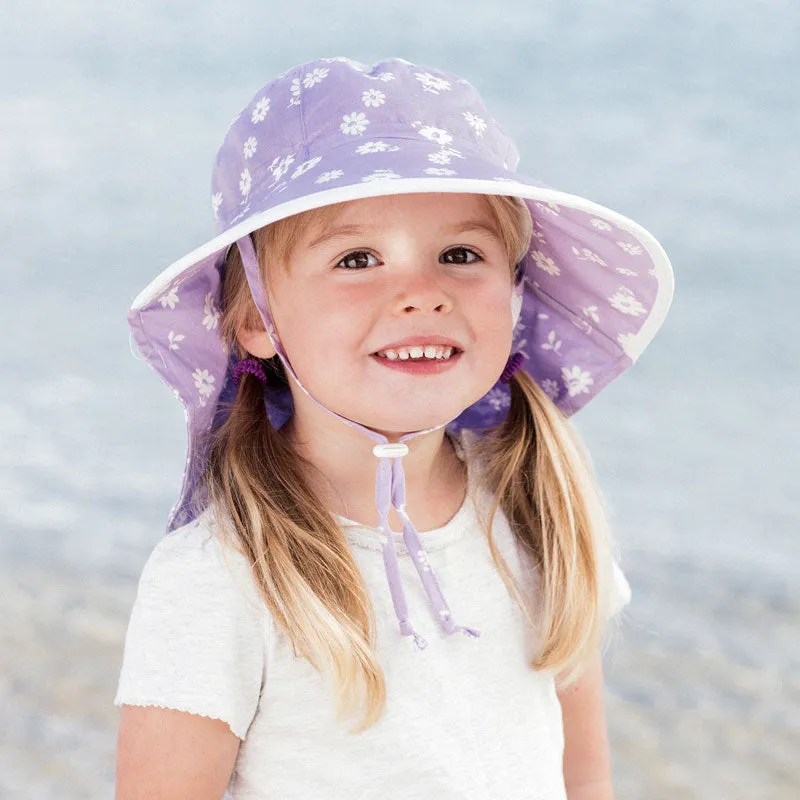 Jan & Jul Gro-With-Me Cotton Adventure Hat - Purple Daisy