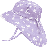 Jan & Jul Gro-With-Me Cotton Adventure Hat - Purple Daisy