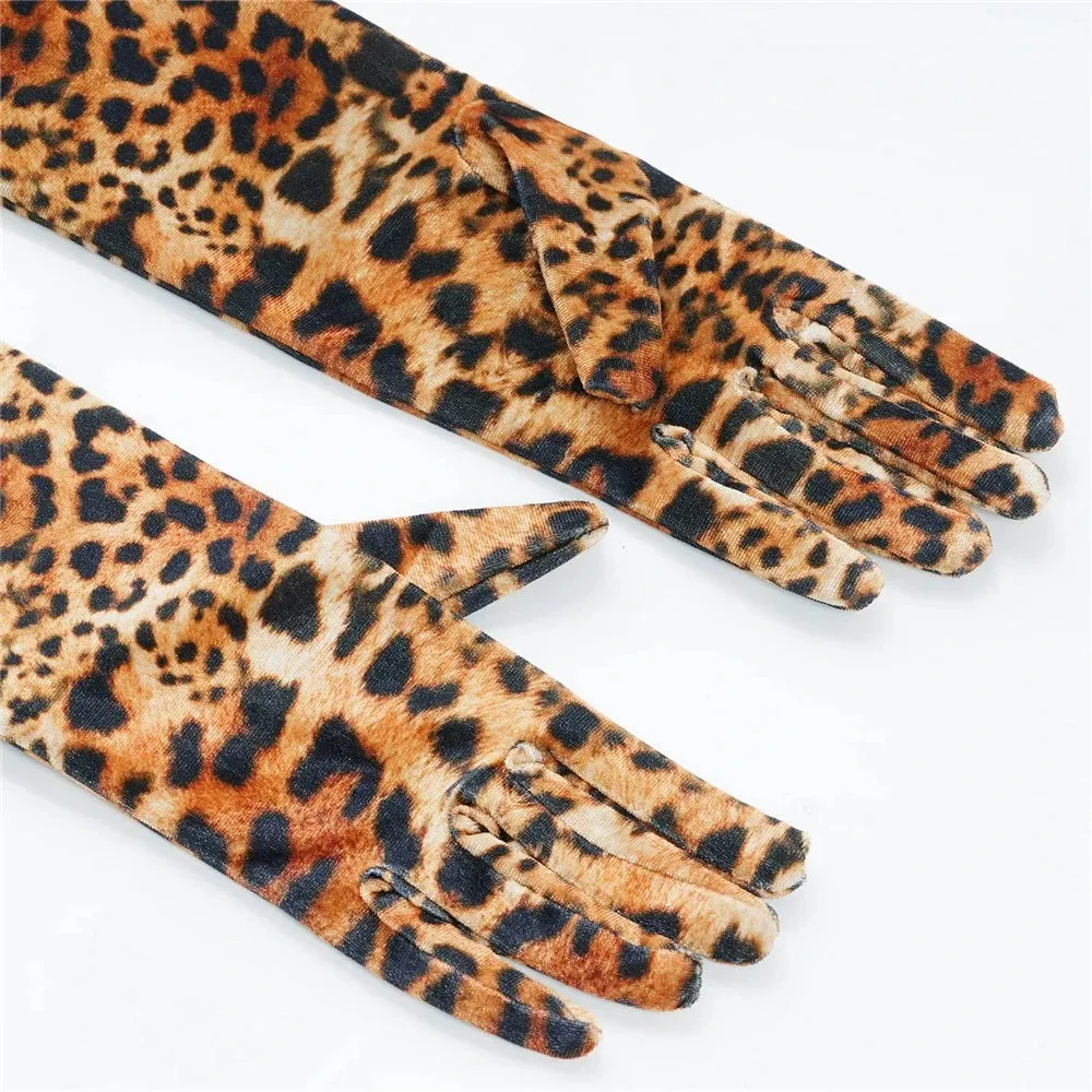 Joan Velvet Material Warm Banquet Gloves (Soft)