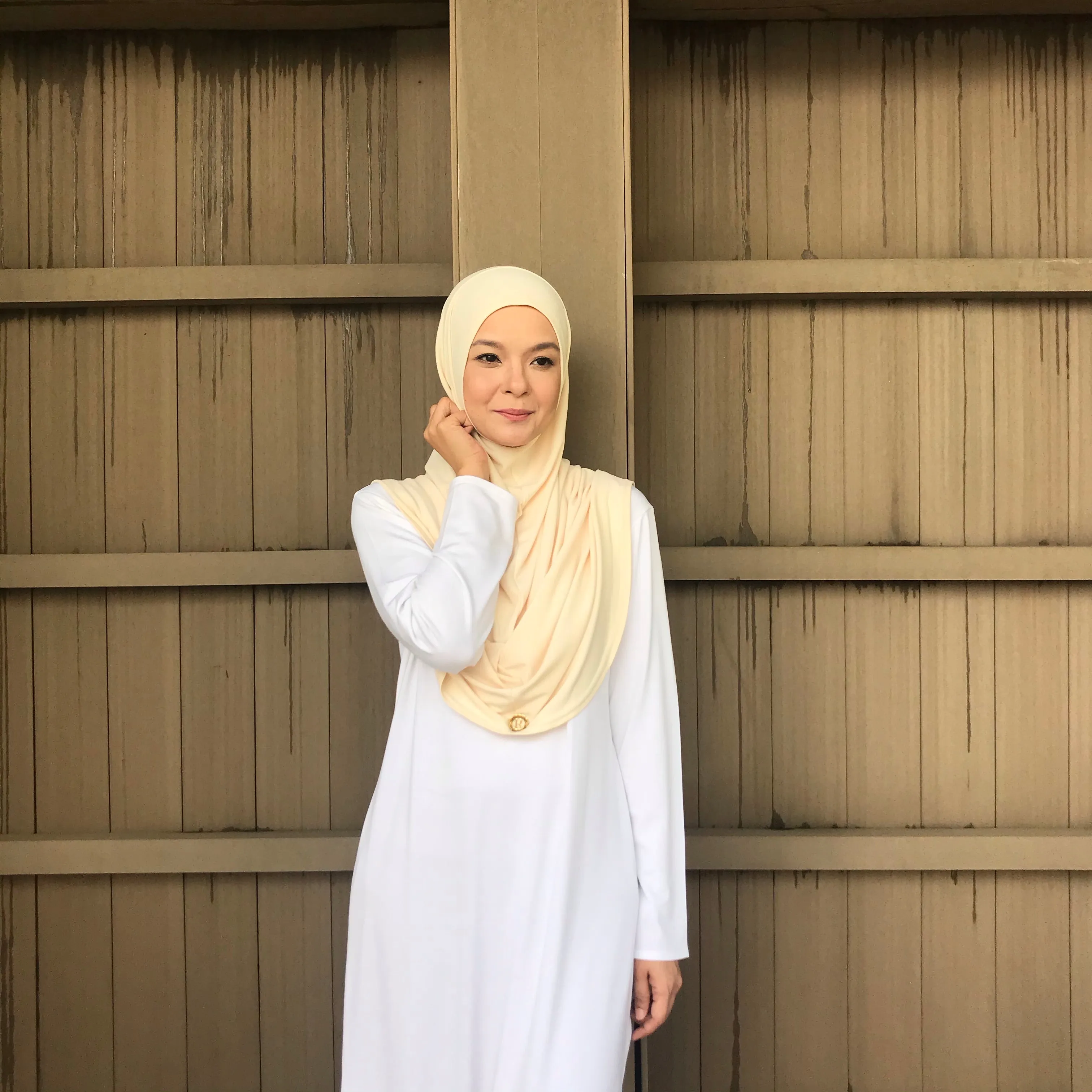 Kayla Instant Hijab (SILKY CORN)