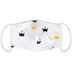 Kids Organic Cotton Face Mask - Crowns