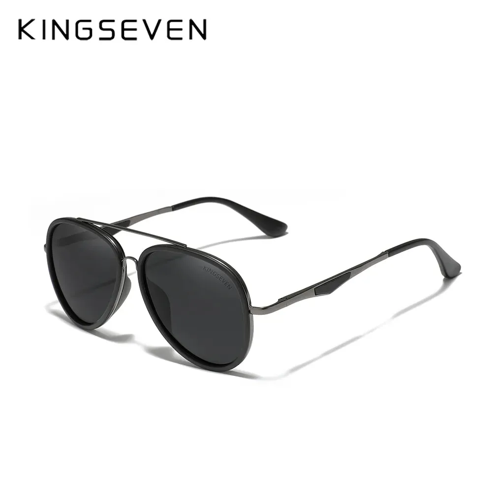 KINGSEVEN 2023 Brand Classic Pilot Polarized Sunglasses Men's Driving Male Sun Glasses Eyewear UV Blocking Oculos