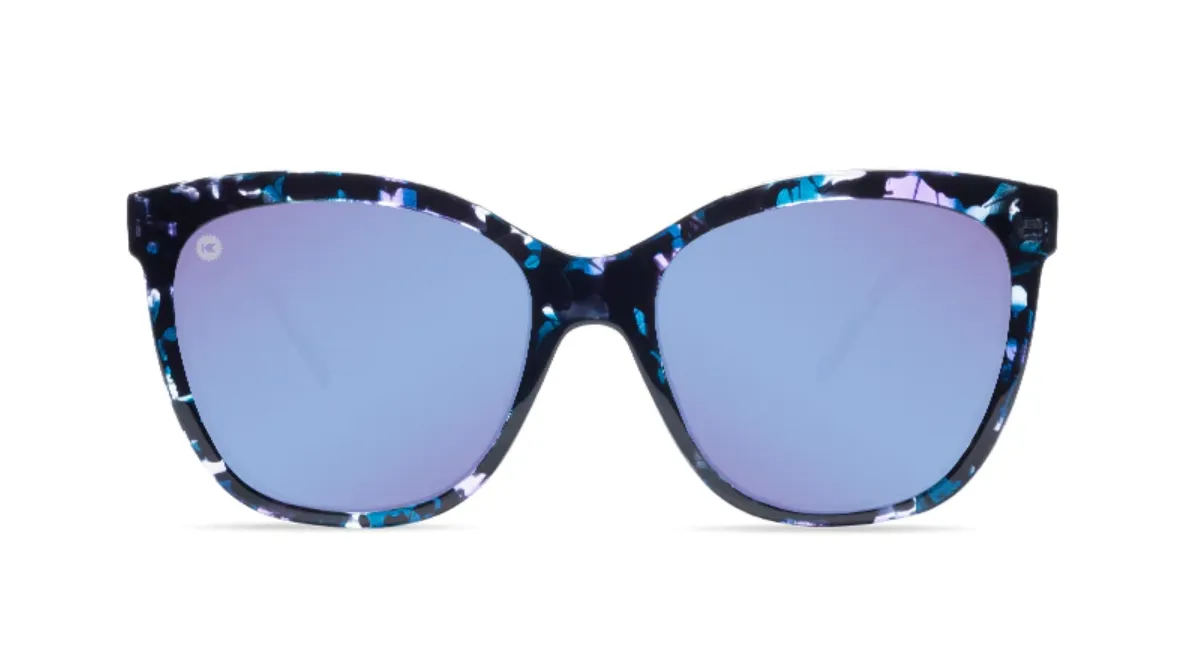 Knockaround Deja Views Glossy Indigo Frame - Snow Opal Lens - Polarized Sunglasses