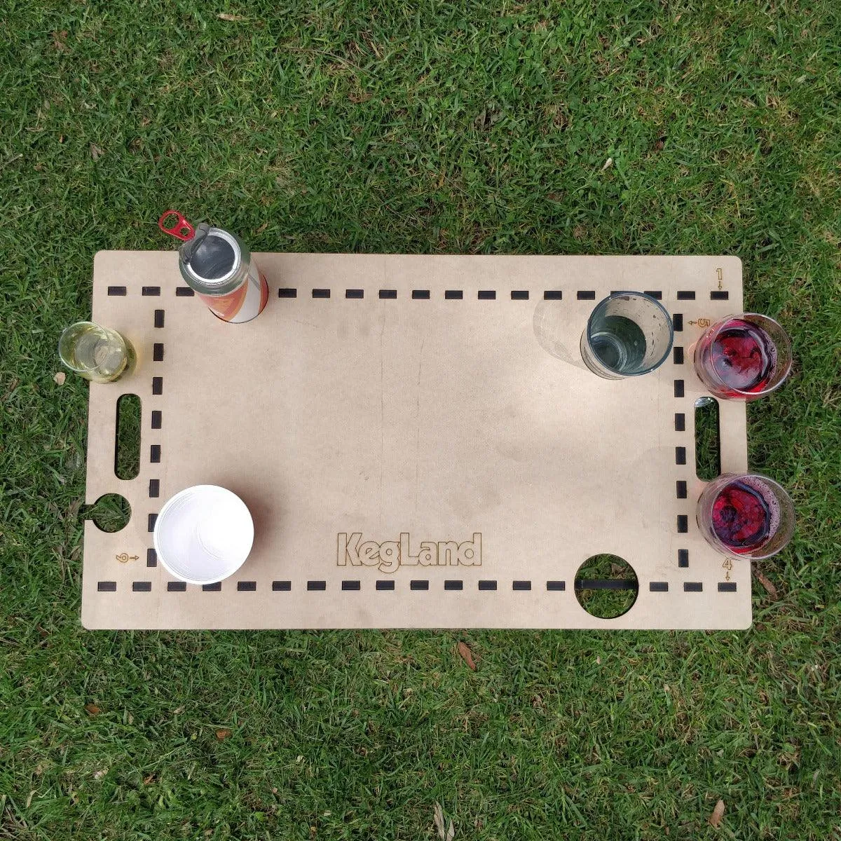 LaserCut - Mini Folding/Foldable Summer Picnic Table - MDF 60cm x 40cm