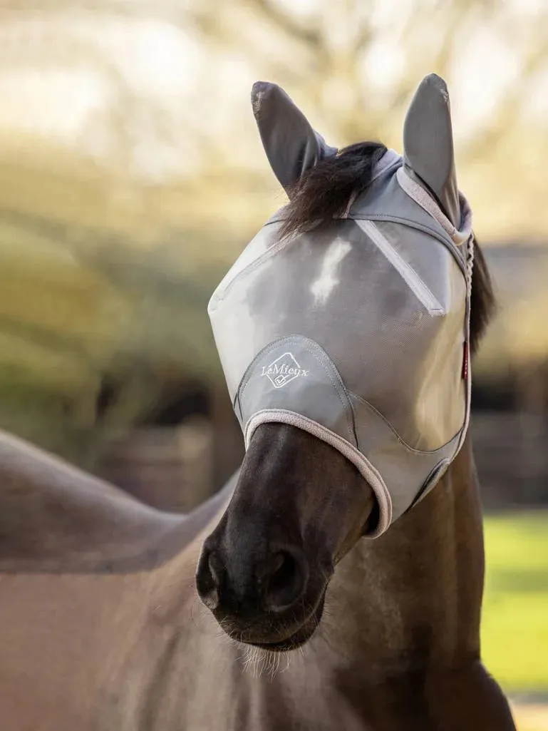 LeMieux Armour Shield Pro Half Fly Mask Grey