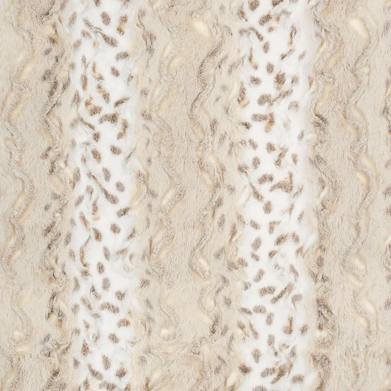 Luxe Cuddle® - Wild Lynx Ice Taupe Minky Yardage