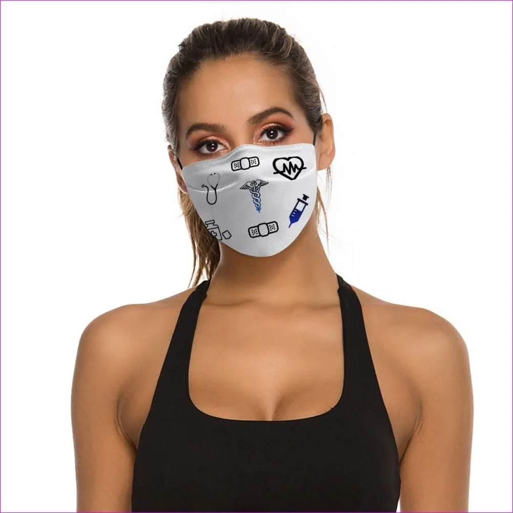 Medical Symbol Face Mask with Filter Element